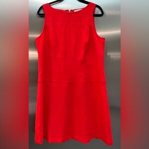 Red A-line dress